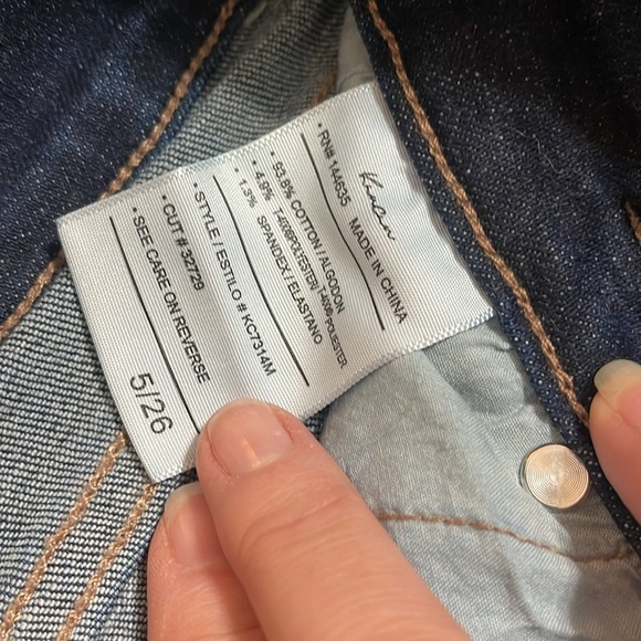 Kancan denim sz 5/27 skinny dark wash 3 button - Picture 3 of 7